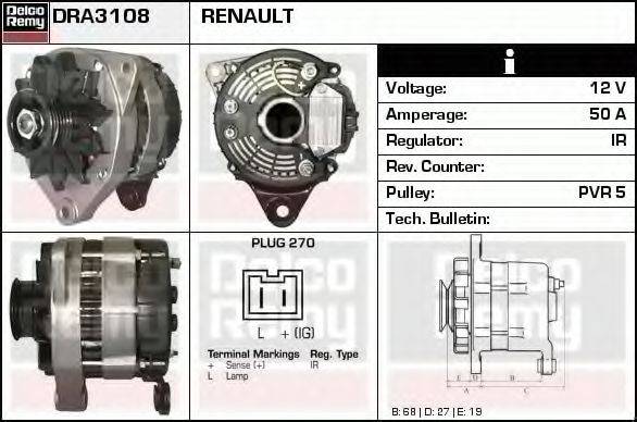 DELCO REMY DRA3108