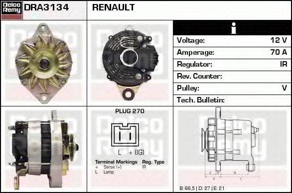 RENAULT 542003 Генератор