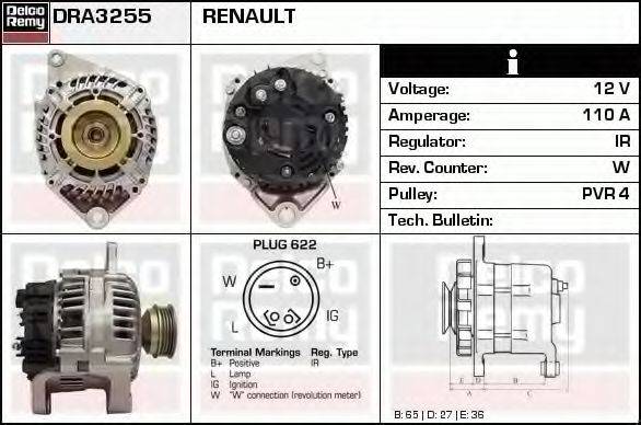 DELCO REMY DRA3255
