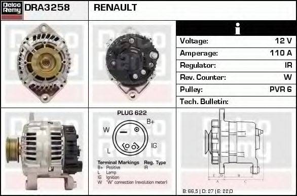DELCO REMY DRA3258