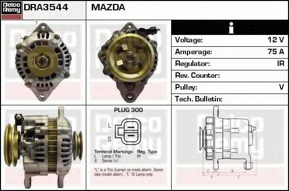 MAZDA RF71-18-300 Генератор