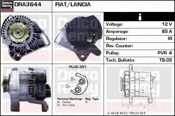 DELCO REMY DRA3644
