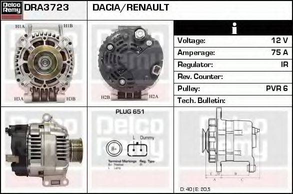 DELCO REMY DRA3723