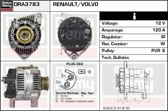 DELCO REMY DRA3783