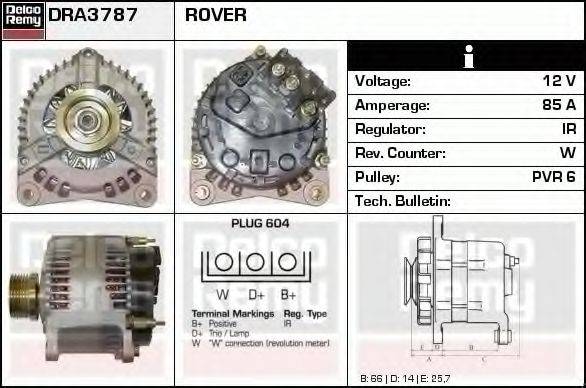 DELCO REMY DRA3787