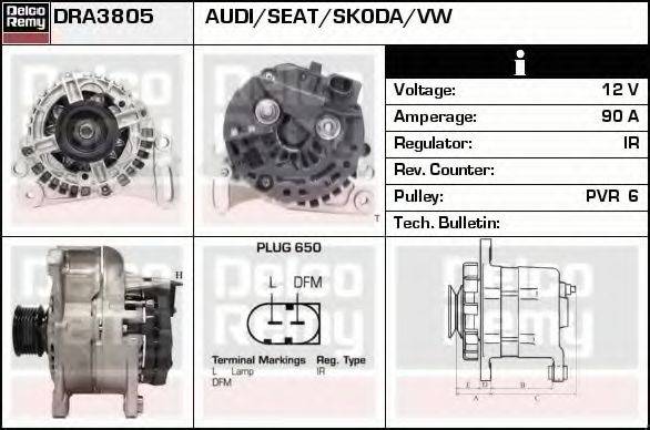 DELCO REMY DRA3805