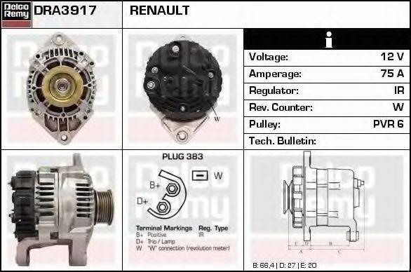 DELCO REMY DRA3917