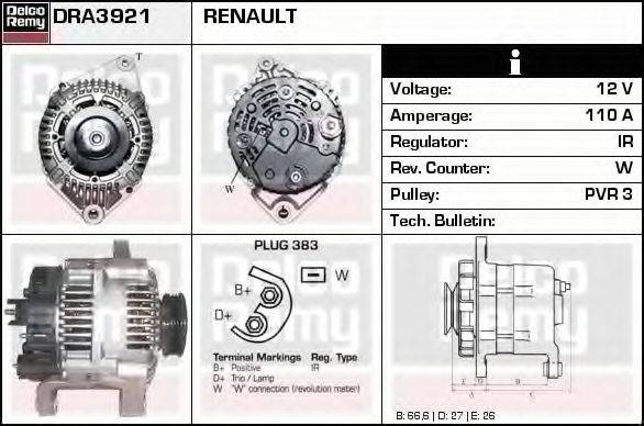 DELCO REMY DRA3921