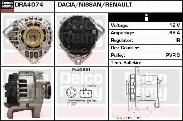 DELCO REMY DRA4074