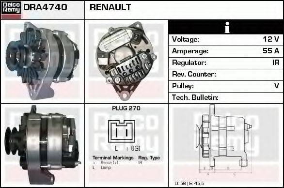 DELCO REMY DRA4740