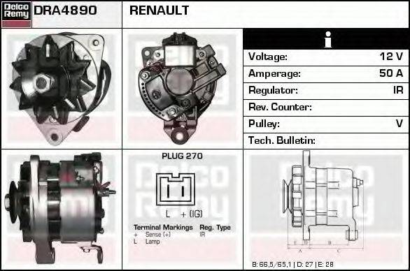 DELCO REMY DRA4890