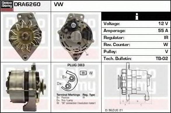 DELCO REMY DRA6260