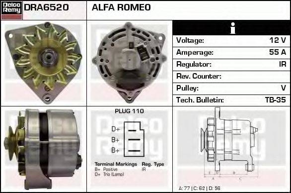 DELCO REMY DRA6520