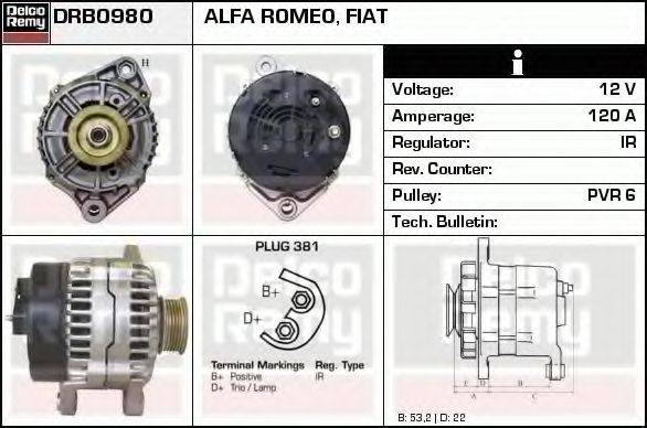 DELCO REMY DRB0980