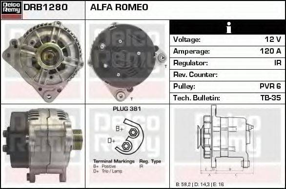 DELCO REMY DRB1280