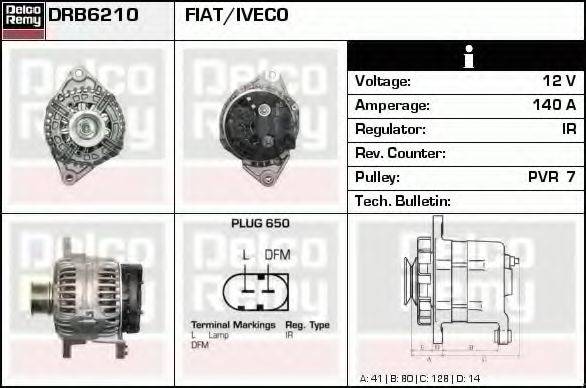 DELCO REMY DRB6210