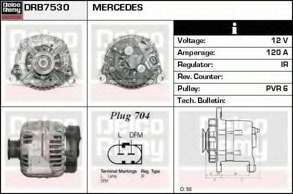 DELCO REMY DRB7530