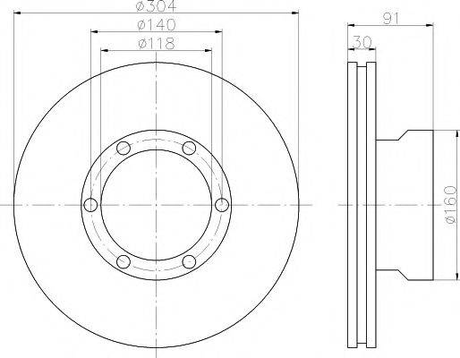 COMLINE ADC1653V гальмівний диск