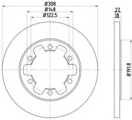 FORD 1815600 гальмівний диск