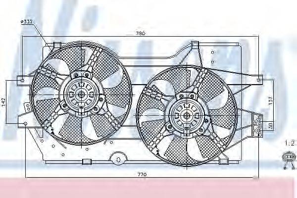 ARD 322055 Вентилятор, охолодження двигуна