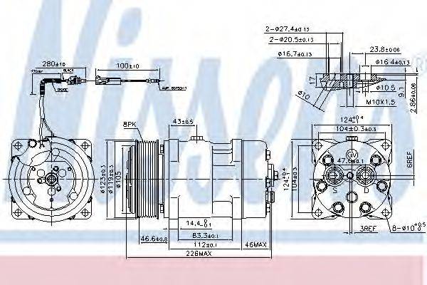 NRF 32286 Компресор, кондиціонер
