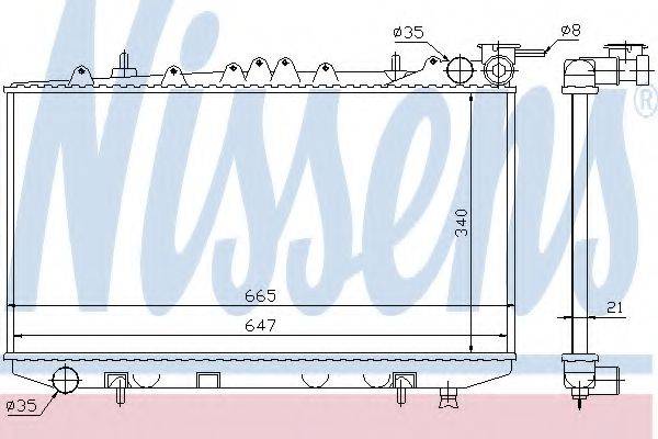 VALEO 62421 Радіатор, охолодження двигуна