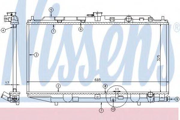 ARD 310479 Радіатор, охолодження двигуна