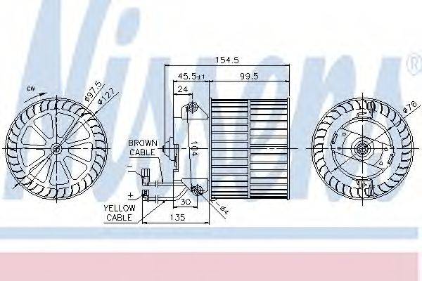 OPEL 90360146 Вентилятор салону