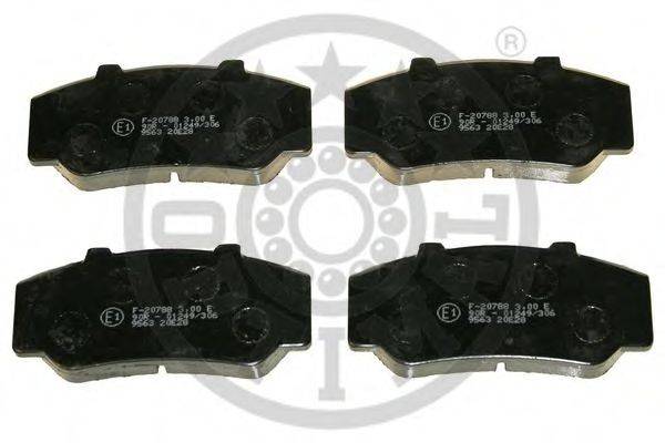 OPTIMAL 9563 Комплект гальмівних колодок, дискове гальмо