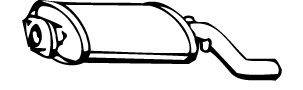 ROSI 10839 Глушник вихлопних газів кінцевий