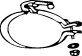 OPEL 856 293 Кронштейн, глушник
