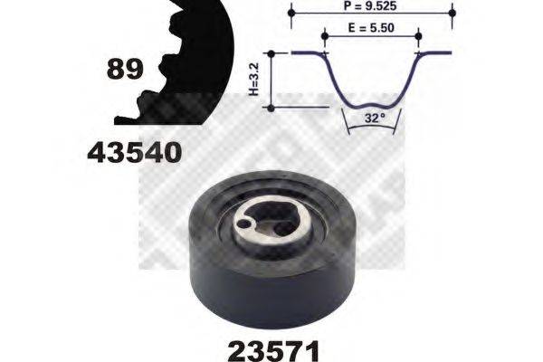 AUTOKIT 045289 Комплект ременя ГРМ