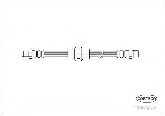 PIRELLI 14975 Гальмівний шланг