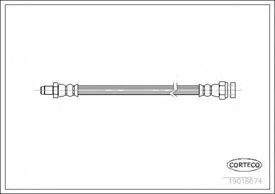 PIRELLI 14997 Гальмівний шланг