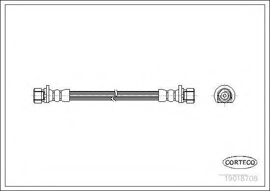PIRELLI 14631 Гальмівний шланг