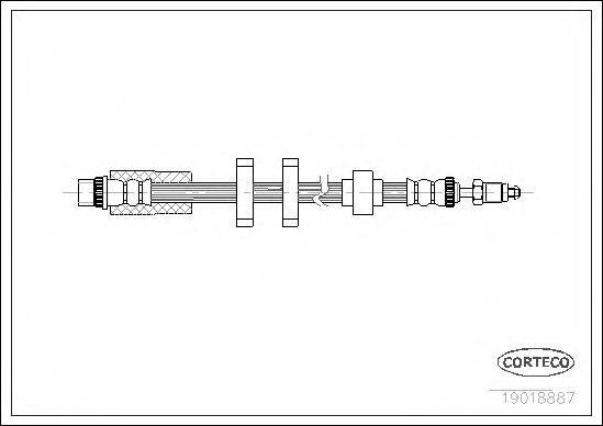 PIRELLI 13296 Гальмівний шланг