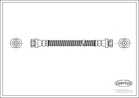 PIRELLI 14522 Гальмівний шланг