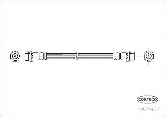 PIRELLI 12785 Гальмівний шланг