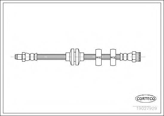 PIRELLI 18154 Гальмівний шланг