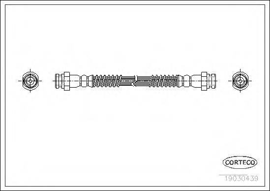PIRELLI 14525 Гальмівний шланг