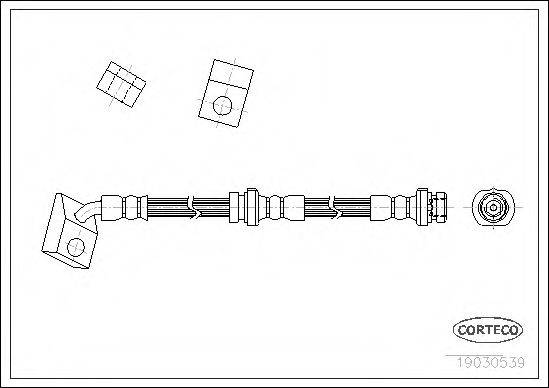 BENDIX 171520B Гальмівний шланг