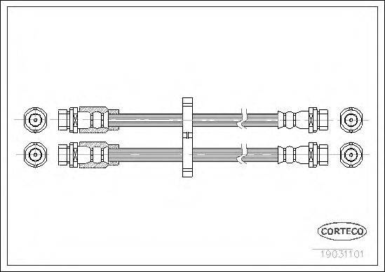 PIRELLI 18114 Гальмівний шланг