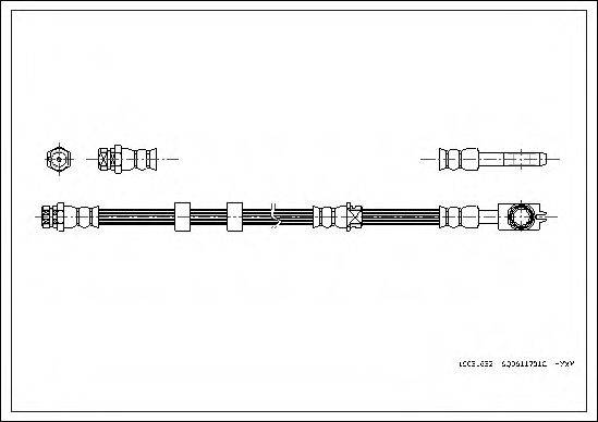 PIRELLI 30237 Гальмівний шланг