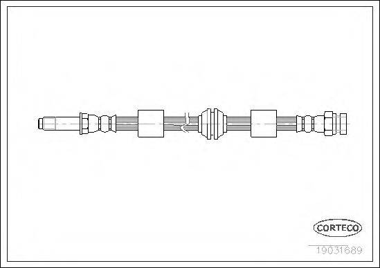 PIRELLI 11418 Гальмівний шланг