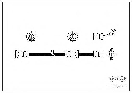 PIRELLI 31521 Гальмівний шланг