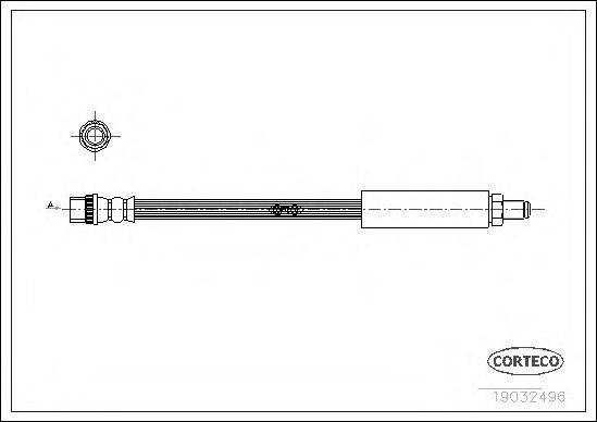 LUCAS CAV PHB403 Гальмівний шланг