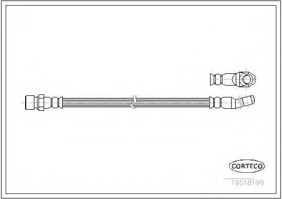 PIRELLI 14939 Гальмівний шланг