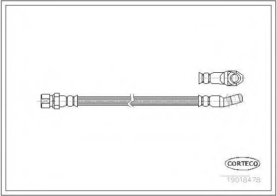 PIRELLI 4968 Гальмівний шланг