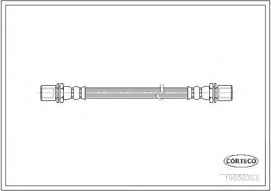 PIRELLI 14792 Гальмівний шланг