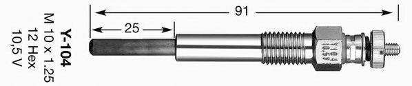 NGK 6425 Свічка розжарювання